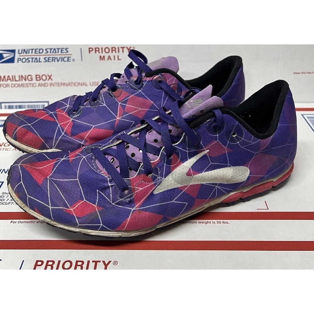 Brooks Women's Mach 16 Cross Country Running Cleats w/ Spikes Purple Size 7.5 B